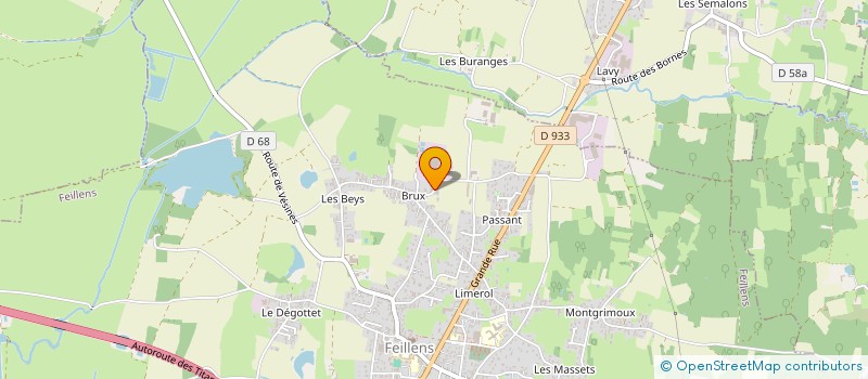 localisation de l'entreprise LILY  FEILLENS