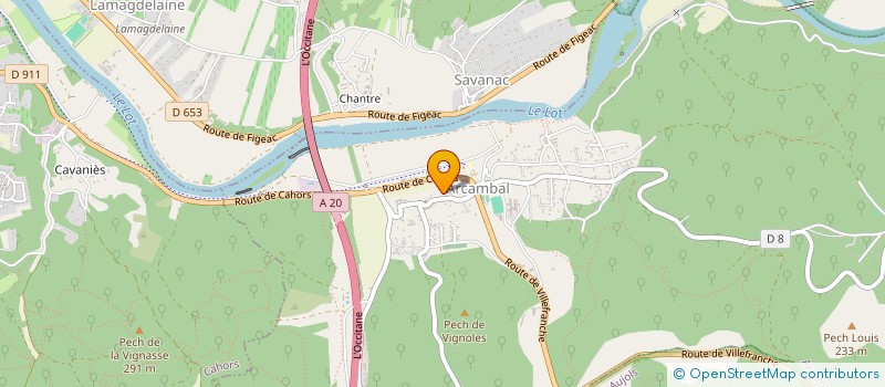 localisation de l'entreprise LILY  ARCAMBAL