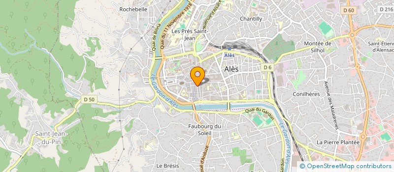 localisation de l'entreprise LILY CREATION  ALES