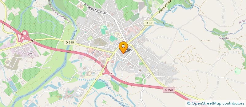 localisation de l'entreprise LILY-M  GIGNAC