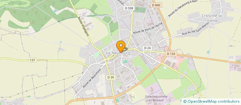 localisation de l'entreprise LILY PRUNE  LE NEUBOURG