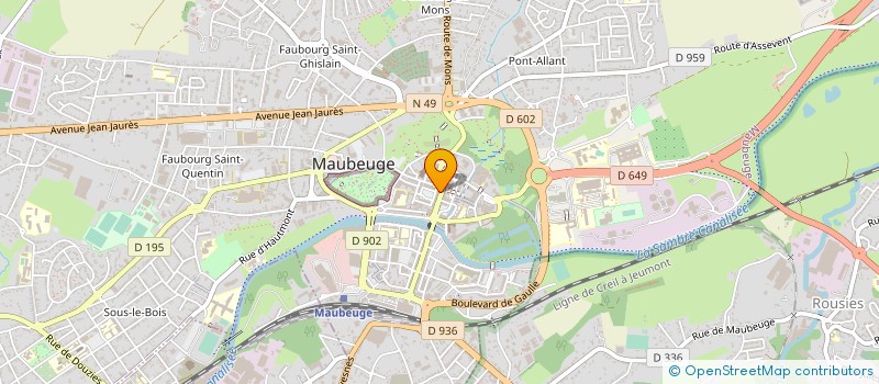 localisation de l'entreprise LILYTENDANCE  MAUBEUGE