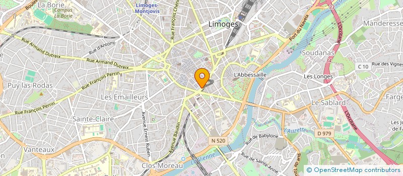 localisation de l'entreprise LIM à LIMOGES
