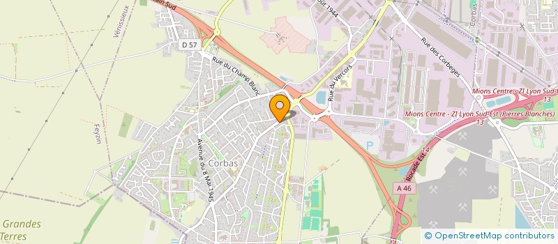 localisation de l'entreprise LIM à CORBAS