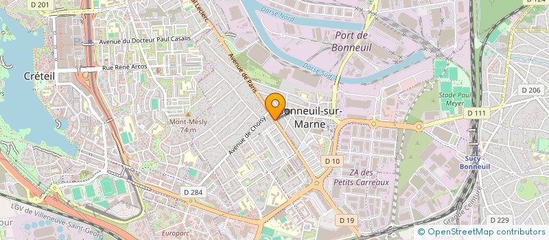 localisation de l'entreprise LIM AUTO à BONNEUIL-SUR-MARNE