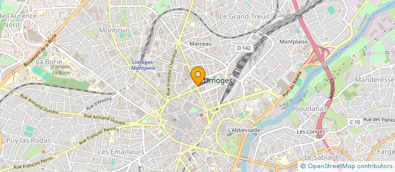 localisation de l'entreprise LIM COIFF à LIMOGES