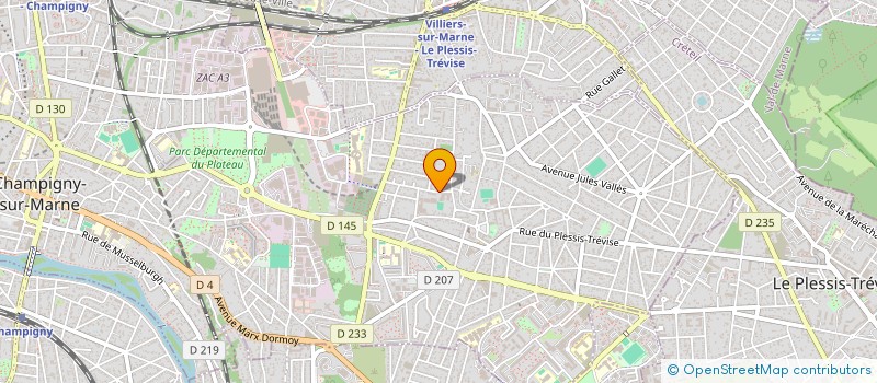 localisation de l'entreprise LIM INVEST à CHAMPIGNY-SUR-MARNE