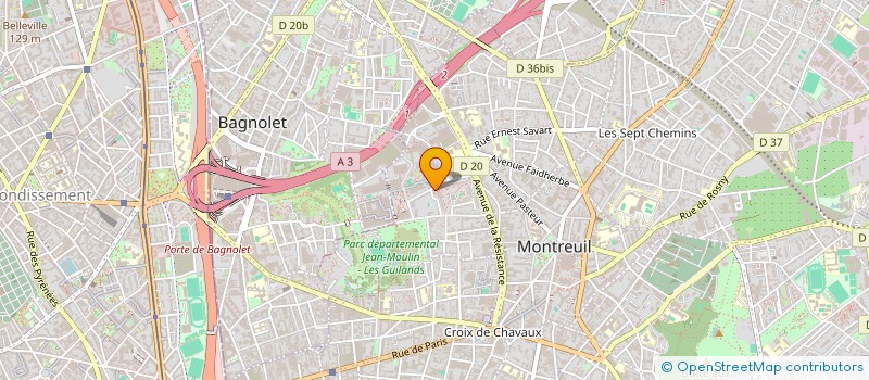 localisation de l'entreprise LIM TRANSPORT à MONTREUIL