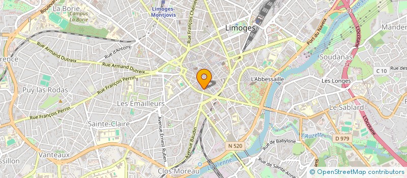 localisation de l'entreprise LIM2A à LIMOGES