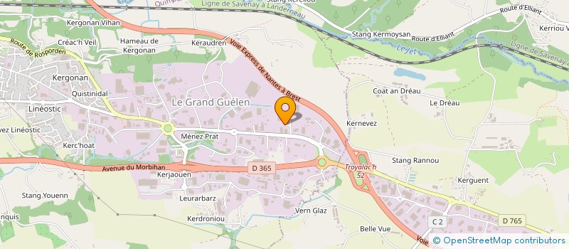 localisation de l'entreprise LIMA à QUIMPER