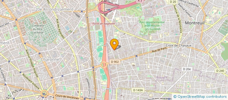 localisation de l'entreprise LIMA à BAGNOLET