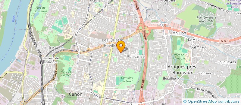 localisation de l'entreprise LIMA RENOVATION PLOMBERIE CHAUFFAGE 33  BEAUTIRAN