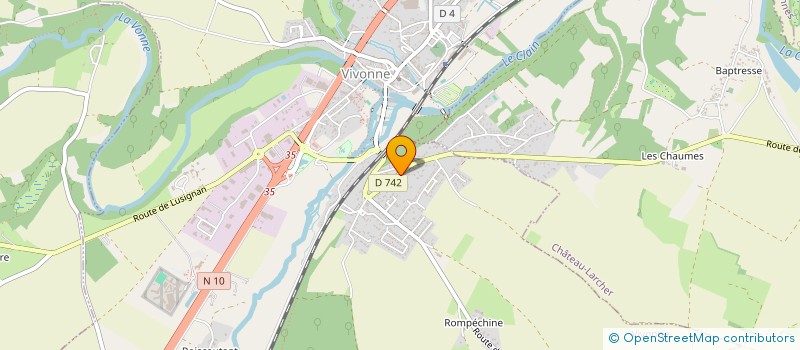 localisation de l'entreprise LIMAE 86  VIVONNE