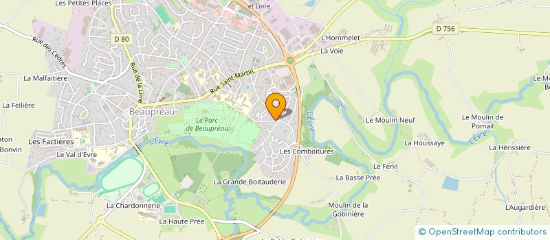 localisation de l'entreprise LIMAFAN à BEAUPREAU-EN-MAUGES