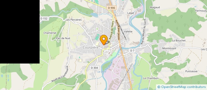 localisation de l'entreprise LIMAGNE LIVRADOIS FOREZ à COURPIERE