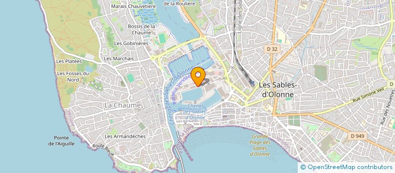 localisation de l'entreprise LIMAJO à LES SABLES D'OLONNE