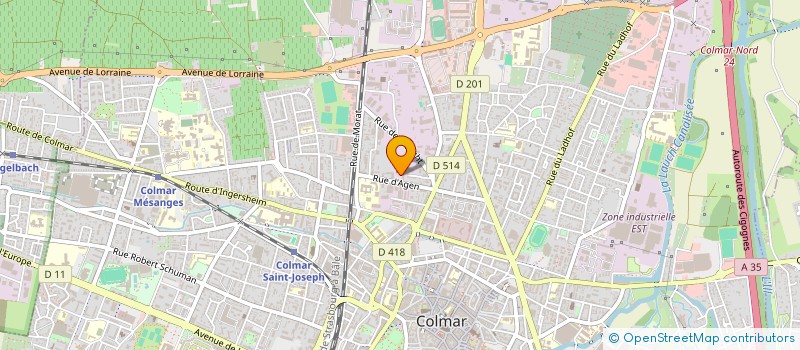 localisation de l'entreprise LIMAK FACAD SARL à COLMAR