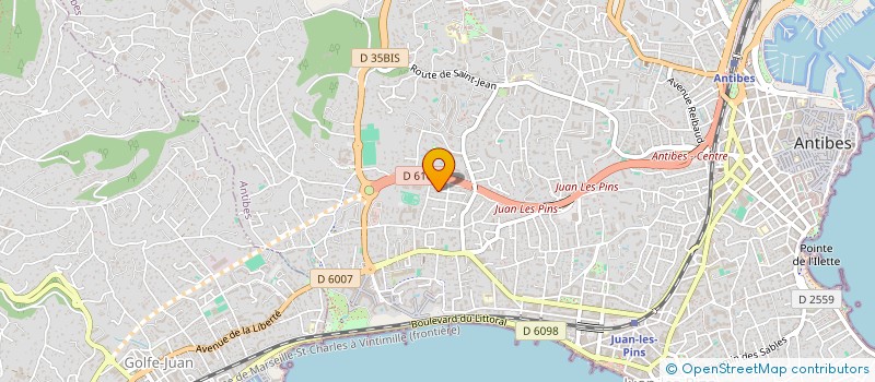 localisation de l'entreprise LIMALAU à ANTIBES