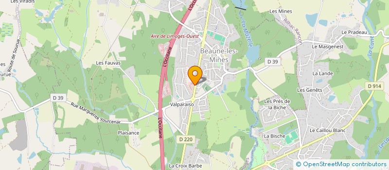 localisation de l'entreprise LIMALEV IMMOBILIER à LIMOGES