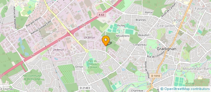 localisation de l'entreprise LIMAR SAINT-PRIEST  GRADIGNAN