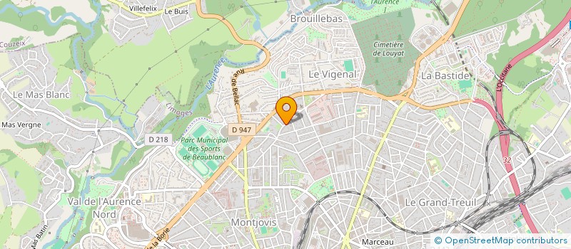 localisation de l'entreprise LIMARREM à LIMOGES