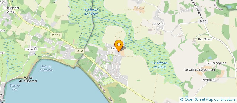 localisation de l'entreprise LIMARZEL à ASSERAC