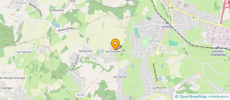 localisation de l'entreprise LIMAS  LENTILLY