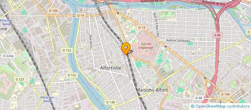 localisation de l'entreprise LIMASOFT à ALFORTVILLE