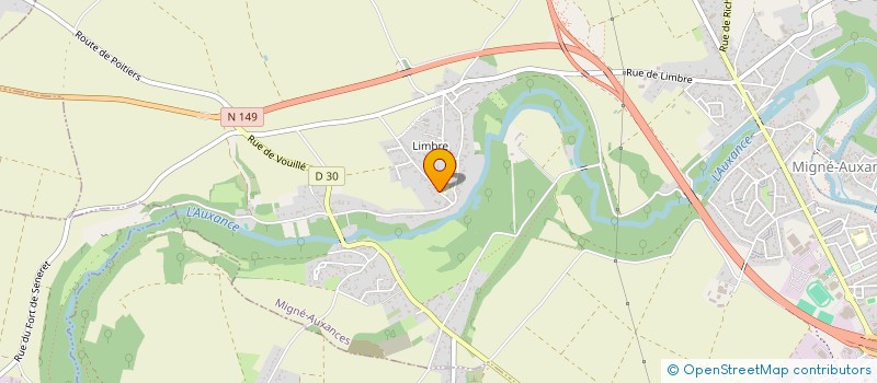 localisation de l'entreprise LIMBREAL  MIGNE-AUXANCES