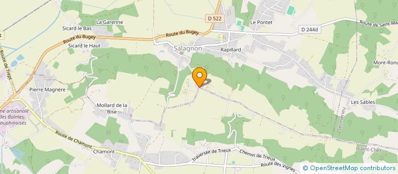 localisation de l'entreprise LIMC38  SALAGNON