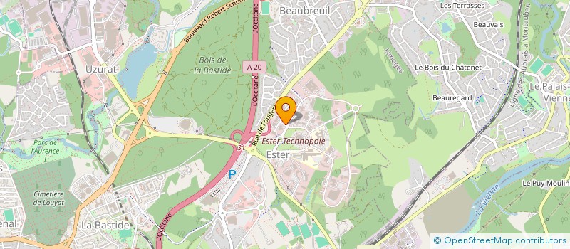 localisation de l'entreprise LIMECOM à LIMOGES