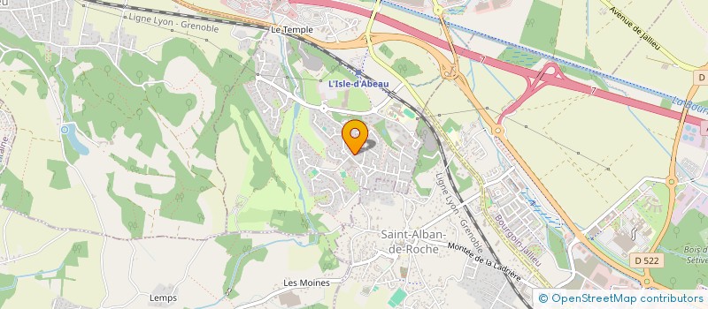 localisation de l'entreprise LIMEVAS à L'ISLE-D'ABEAU