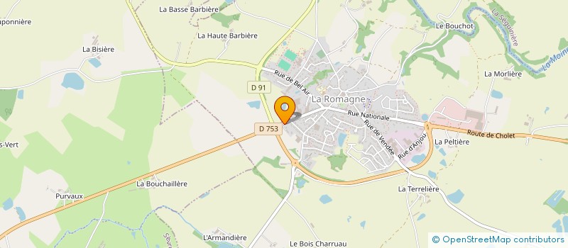 localisation de l'entreprise LIMICAJE  LA ROMAGNE