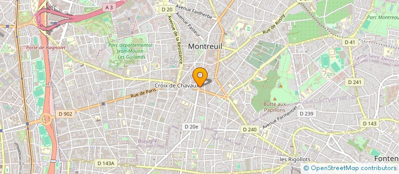 localisation de l'entreprise LIMITED EDITION à MONTREUIL