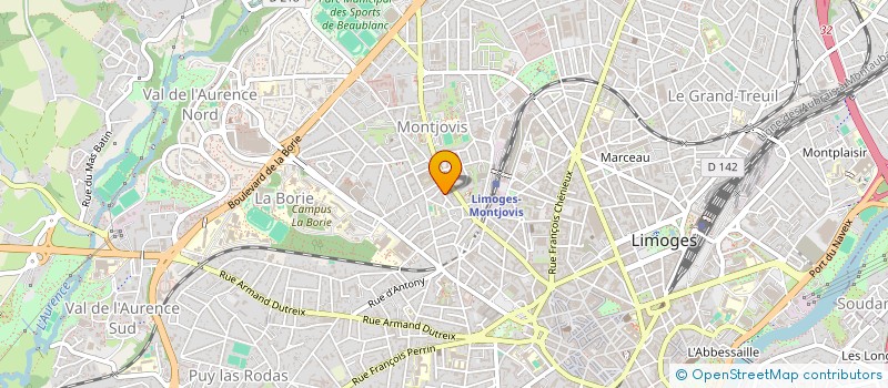localisation de l'entreprise LIMMOVIS à LIMOGES