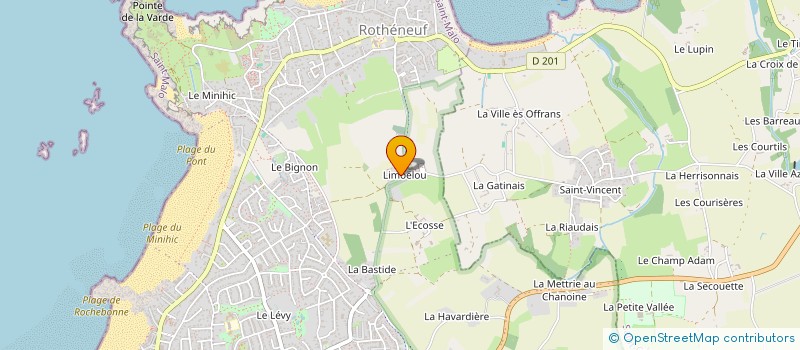 localisation de l'entreprise LIMOELOU  SAINT-MALO
