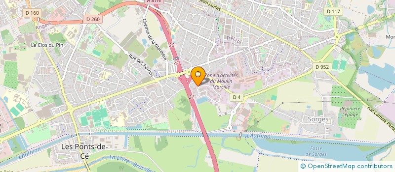 localisation de l'entreprise LIMOGES  LES PONTS-DE-CE