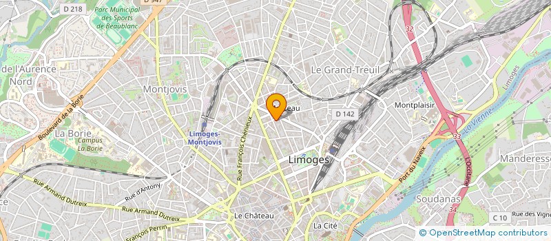 localisation de l'entreprise LIMOGES BEFFROI à LIMOGES