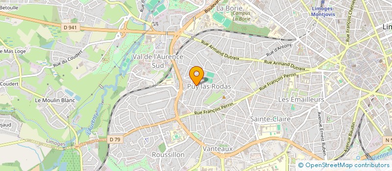 localisation de l'entreprise LIMOGES BOUGE à LIMOGES