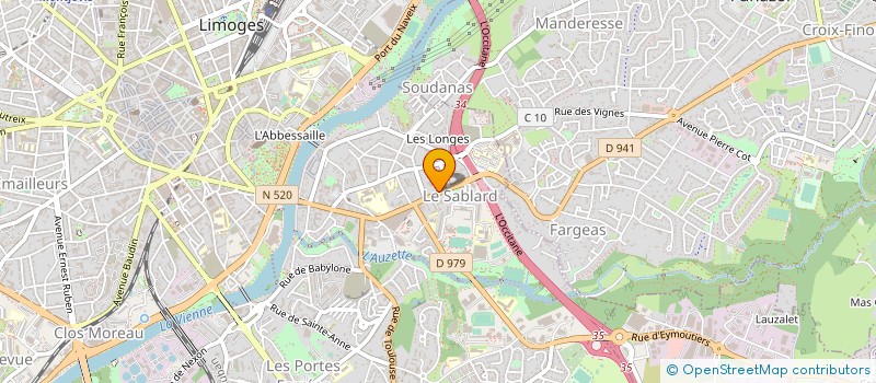 localisation de l'entreprise LIMOGES BUSINESS SCHOOL à LIMOGES