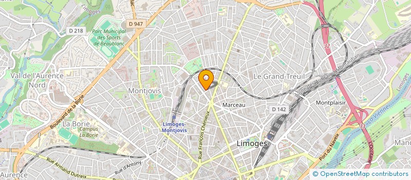 localisation de l'entreprise LIMOGES CARRELAGE à LIMOGES