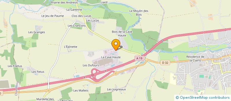 localisation de l'entreprise LIMOGES CENTER CBM à SAINT-HILAIRE-LES-ANDRESIS