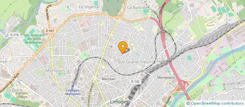 localisation de l'entreprise LIMOGES CHRYSALIDE à LIMOGES