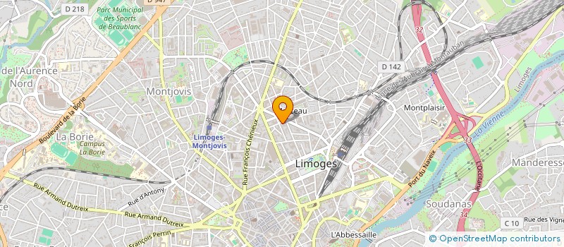 localisation de l'entreprise LIMOGES CLAIRE CITE à LIMOGES