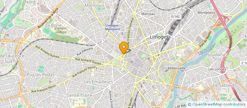 localisation de l'entreprise LIMOGES COVERING à SAINT-JOUVENT