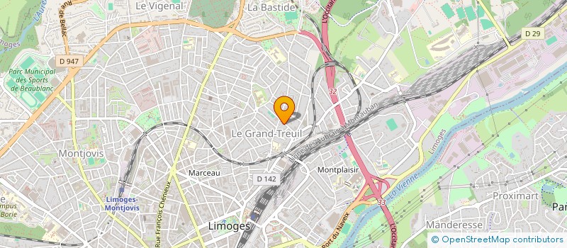 localisation de l'entreprise LIMOGES DIADEME à LIMOGES