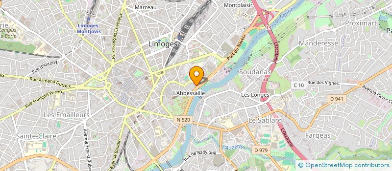 localisation de l'entreprise LIMOGES DONJON à LIMOGES