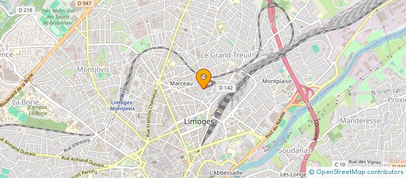 localisation de l'entreprise LIMOGES EMAIL à LIMOGES