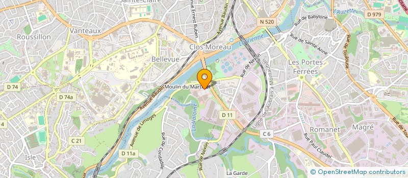 localisation de l'entreprise LIMOGES FOOD à LIMOGES