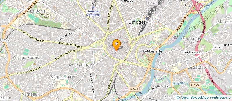 localisation de l'entreprise LIMOGES FOOTBALL à LIMOGES